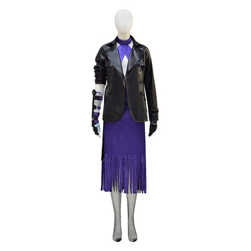 Nina Williams Tekken 8 Cosplay Costume Leather Jacket Dress Suit Halloween Outfit Becostume